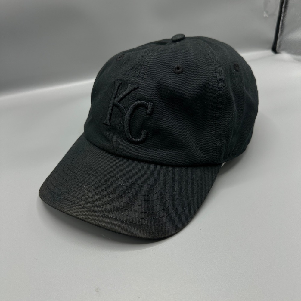 Fan Favorite MLB Kansas City Royals Hat Black Tonal KC Logo Adjustable Cap